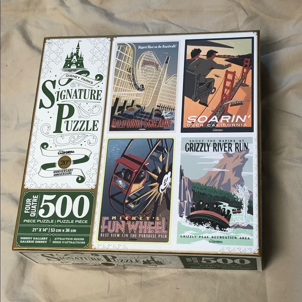 Disney parks signature puzzle California adventure 20th anniversary